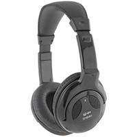 Black Full Size Stereo Headphones