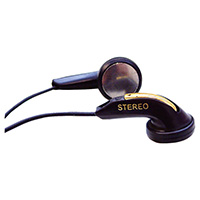 Budget Stereo Earphones, Black - Retail Pack