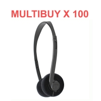 Multi Buy x 100 Budget Stereo Headphones