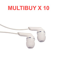 Multi Buy x 10 Soundlab White Digital In-Ear Stereo Earphones