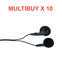 Multi Buy x 10 Stereo Earphones with Foam Covers