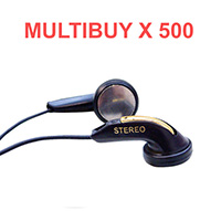 Multibuy x 500 Budget Stereo Earphones